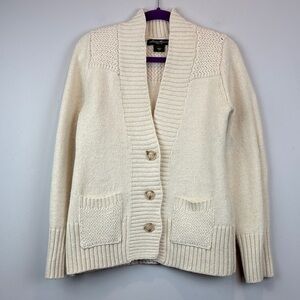 Eddie Bauer Women's Ivory Cardigan Sweater